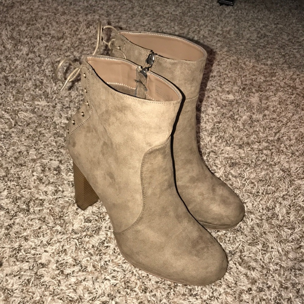 Taupe booties